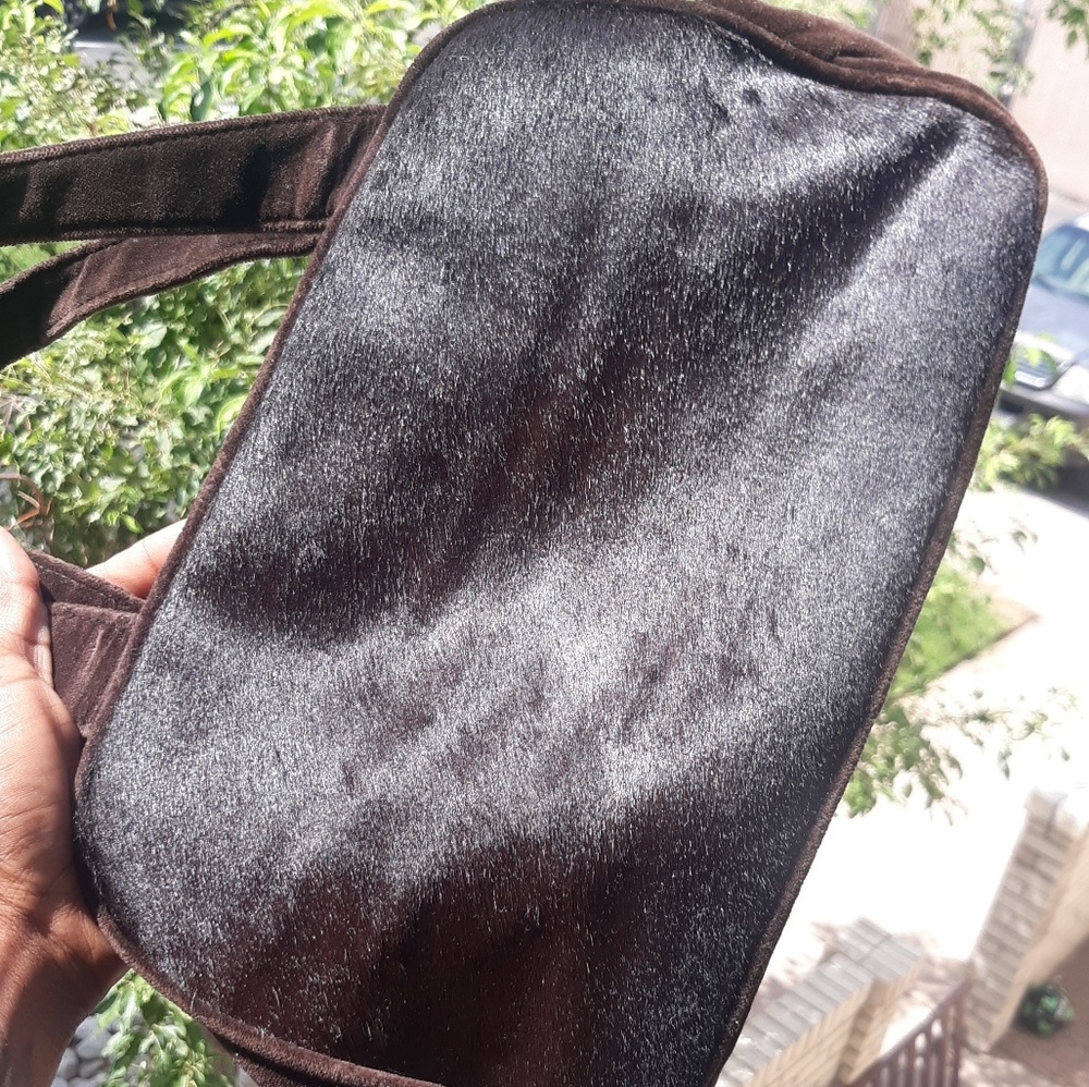 🎄PRADA🎄 REAL FUR &VELVET  BOSTON BAG - Picture 4 of 11